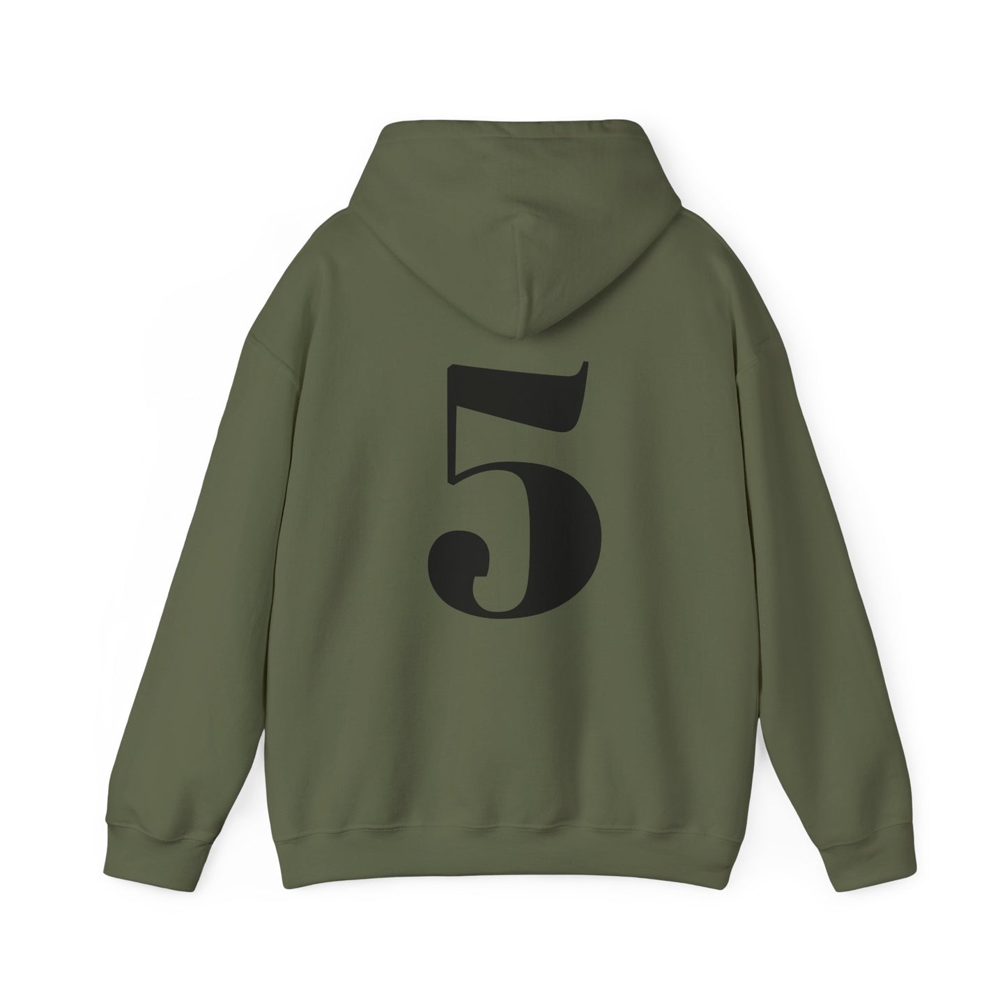 Laurell 5 hoodie (military green and black)