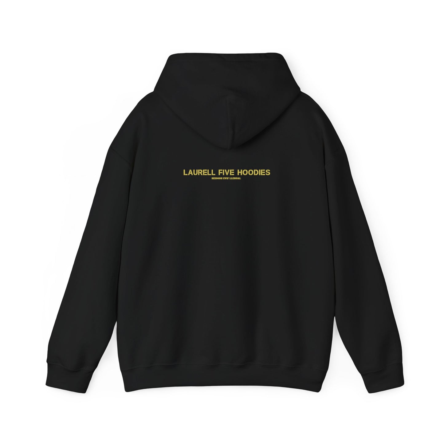 BLACK and yellow Laurell Five hoodie