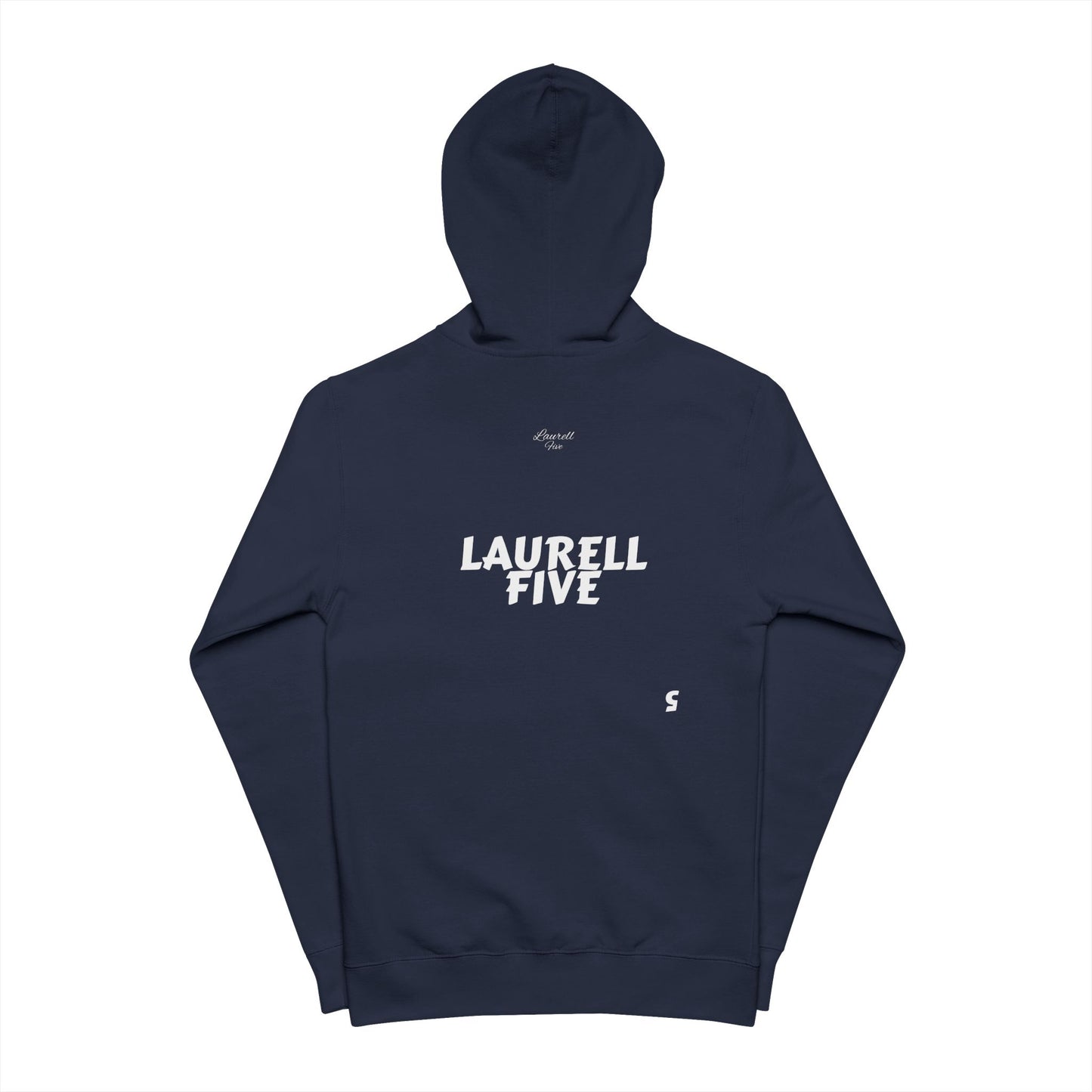 NAVY BLUE 5 logo hoodie