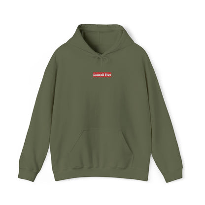 Red logo on military green 2.0 (embroidery)