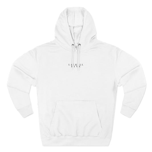 L A U R E L L  F I V E (white) embroidery hoodie