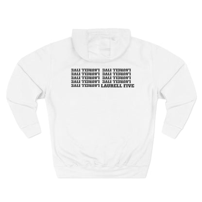 Multiple Laurell Fives hoodie (white)