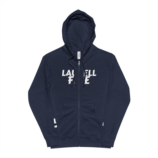 NAVY BLUE 5 logo hoodie