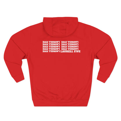 Multiple Laurell Fives hoodie (red)