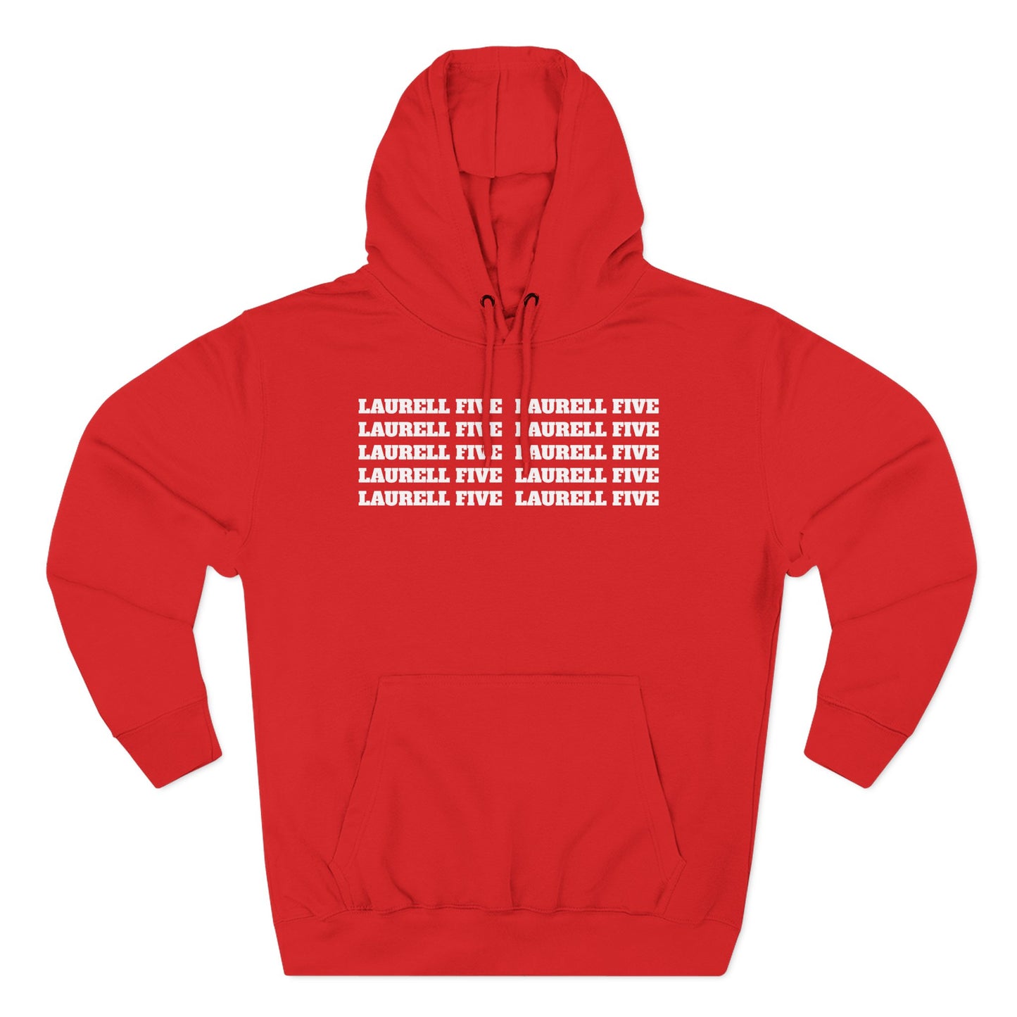 Multiple Laurell Fives hoodie (red)